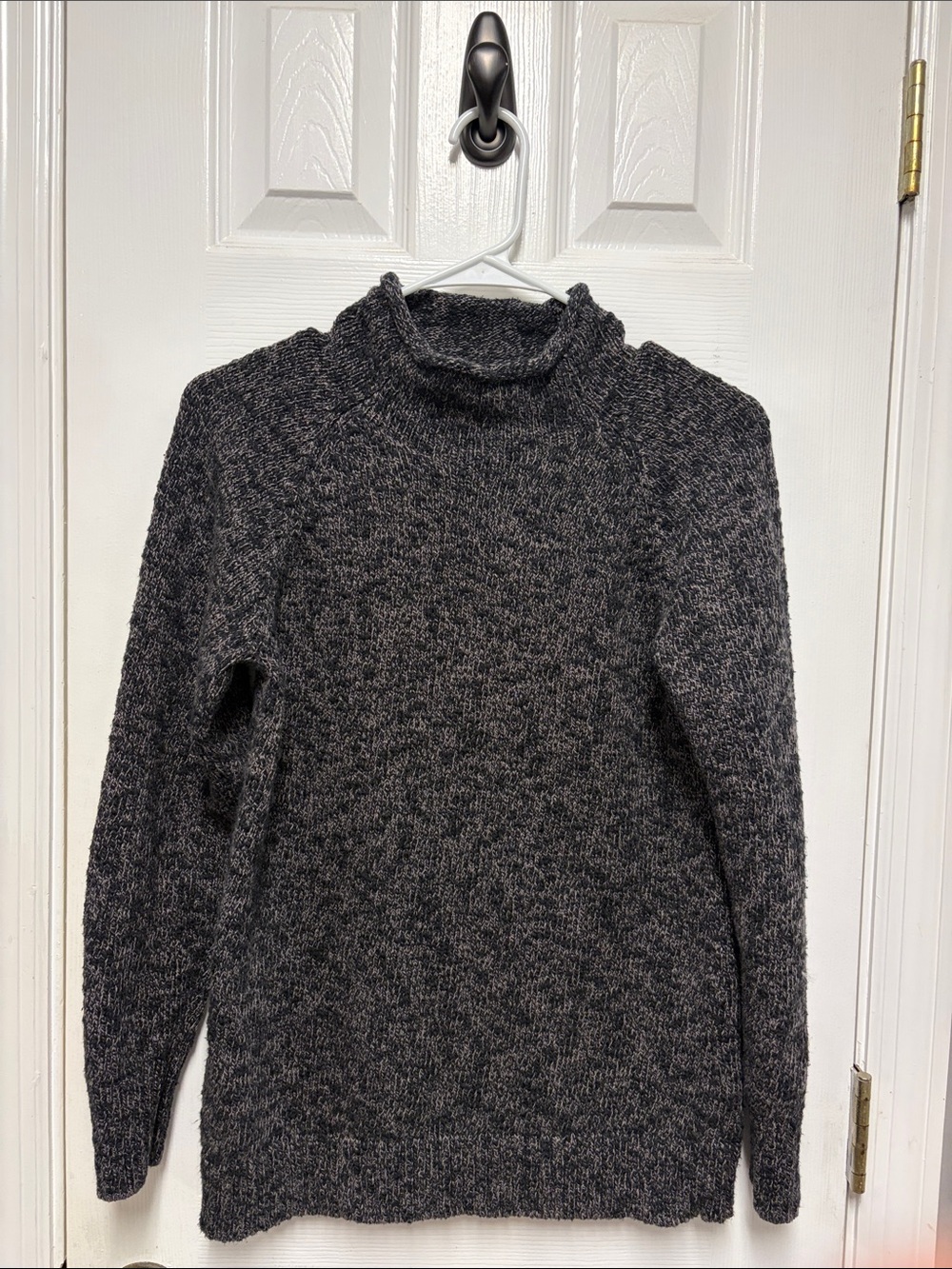 L.L. Bean Charcoal Marled Turtleneck Sweater